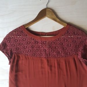 Fossil Burgundy Blouse
